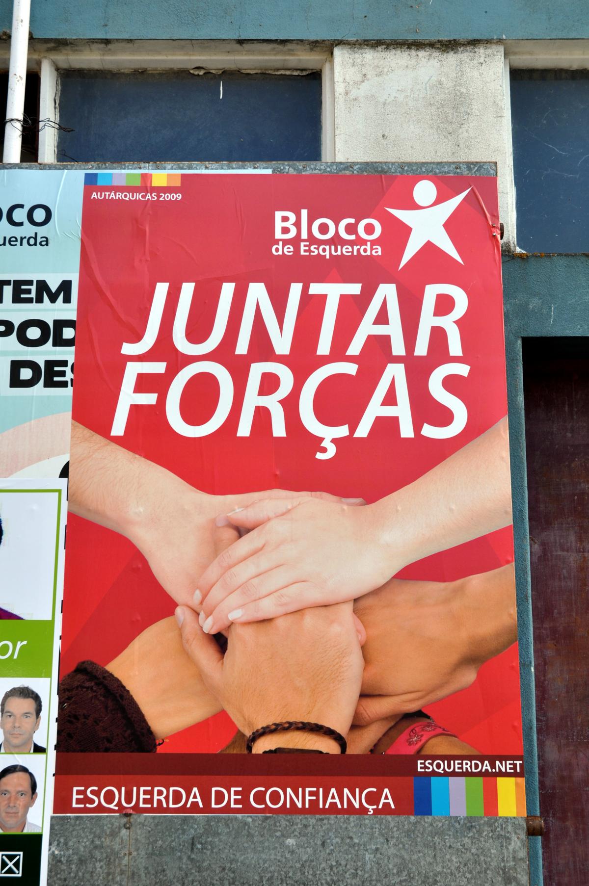 Affiche électorale du Bloco de Esquerda