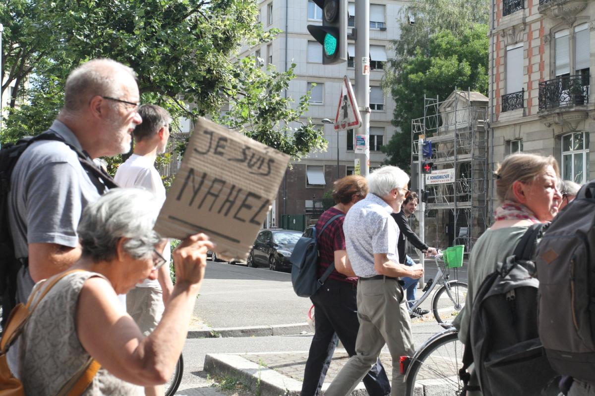 Manifestation de soutien au soulèvement des quartiers populaires à Strasbourg