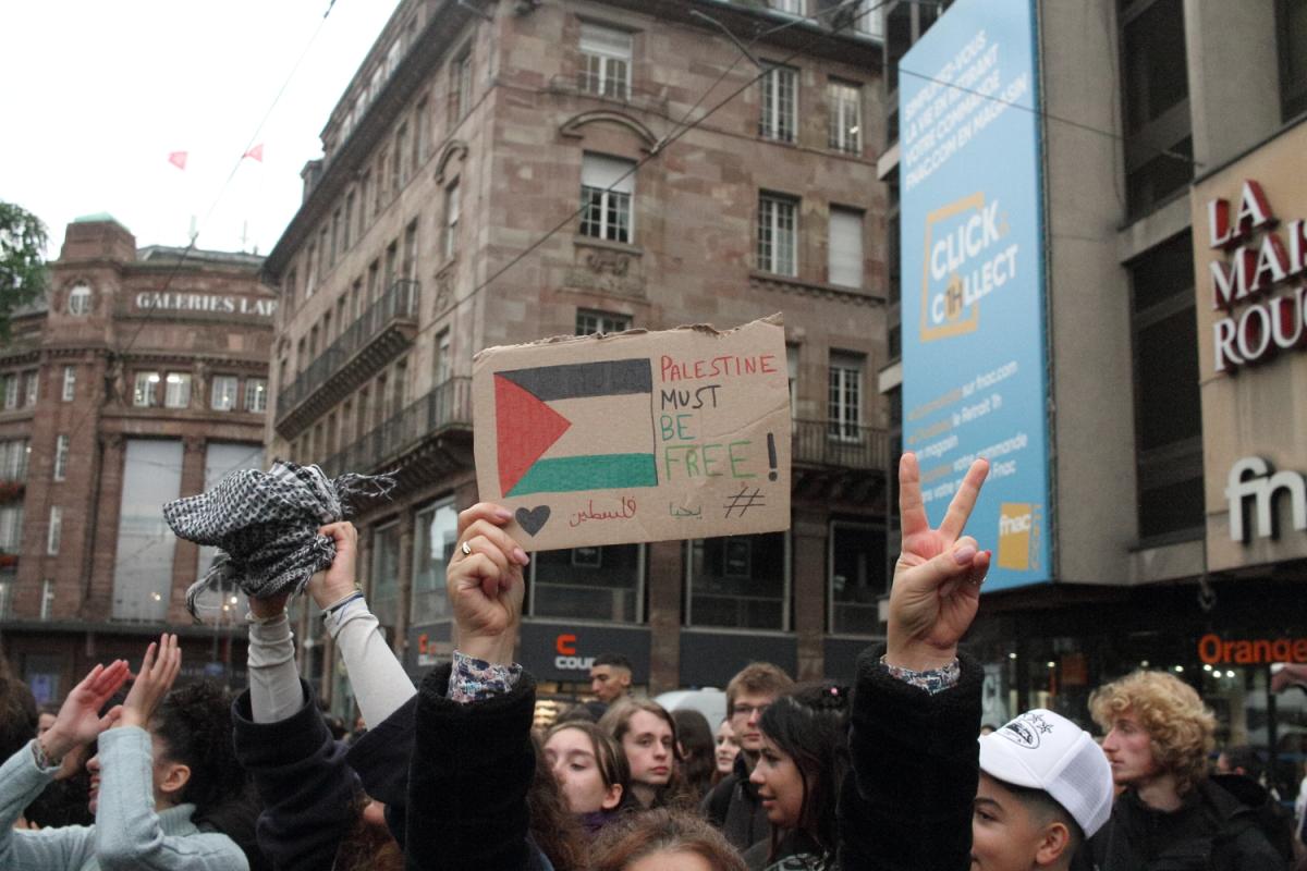 Contre le siège et le bombardement de Gaza, pour le droit de manifester
