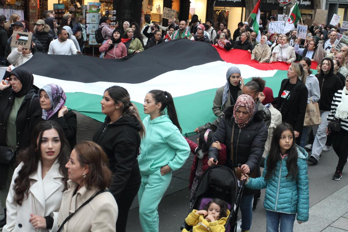 Manifestation pour un cessez-le-feu immédiat à Gaza et une halte au massacre
