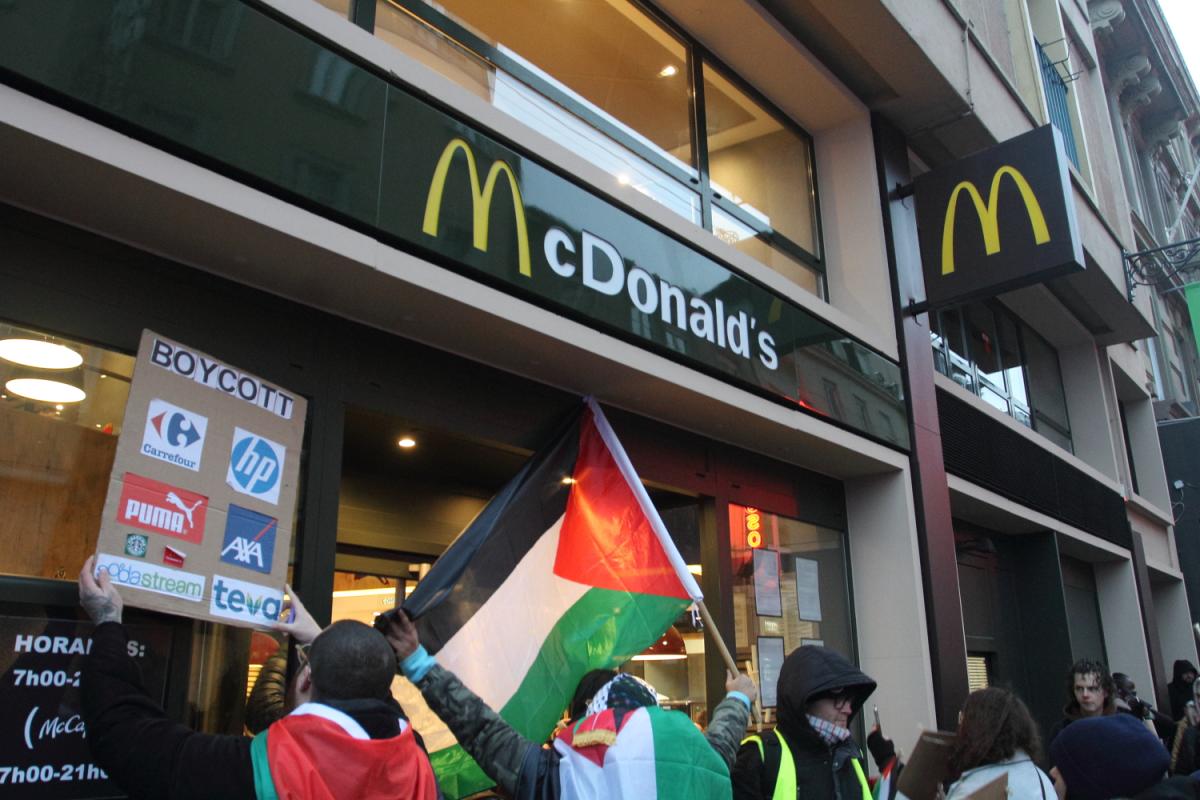 Manifestation pour demander un cessez-le-feu immédiat à Gaza