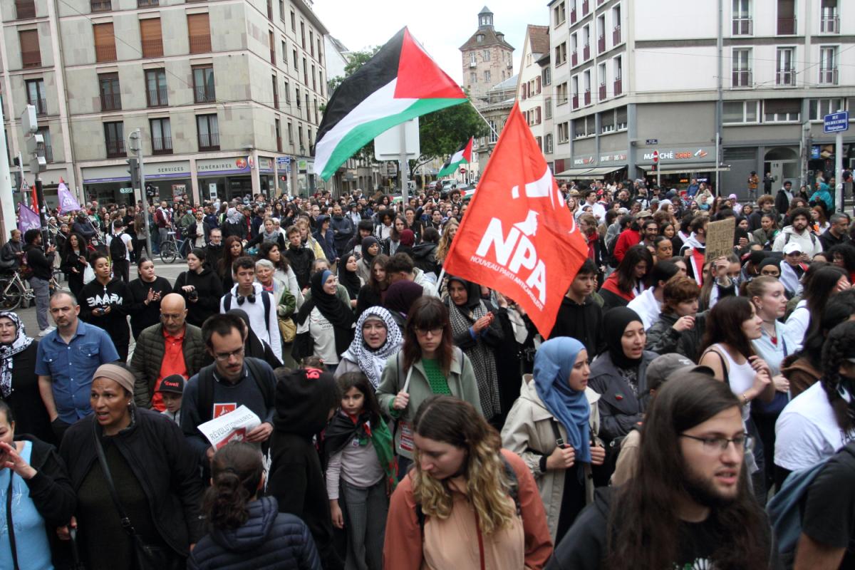 Manifestation pour dénoncer les massacres à Rafah