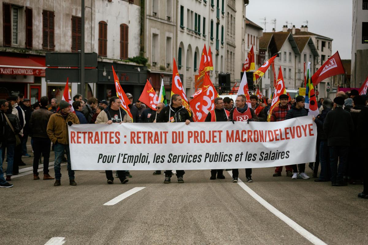 FRANCE - POLITICS - SOCIAL - DEMO - LOCAL DEMONSTRATION AGAINS PENSION REFORM IN BAYONNE