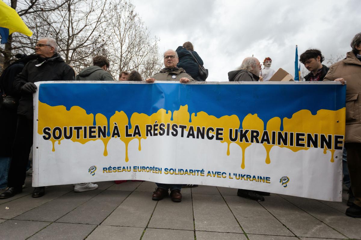 FRANCE - SOCIAL - DEMONSTRATION IN SOLIDARITY WITH UKRAINE