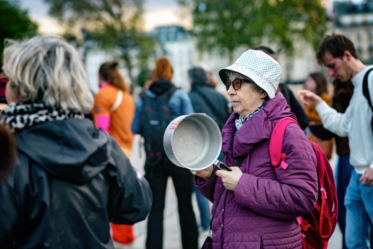 FRANCE - SOCIAL - CACEROLAZO AND WELCOMING CMMITEE OF PAP NDIAYE