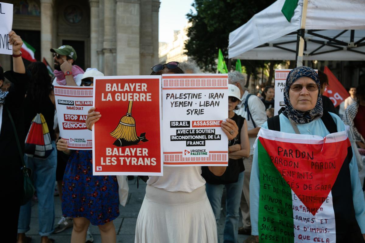 FRANCE - SOCIAL - RALLY AGAINST IMPERIALIST ATTACK ON IRAN