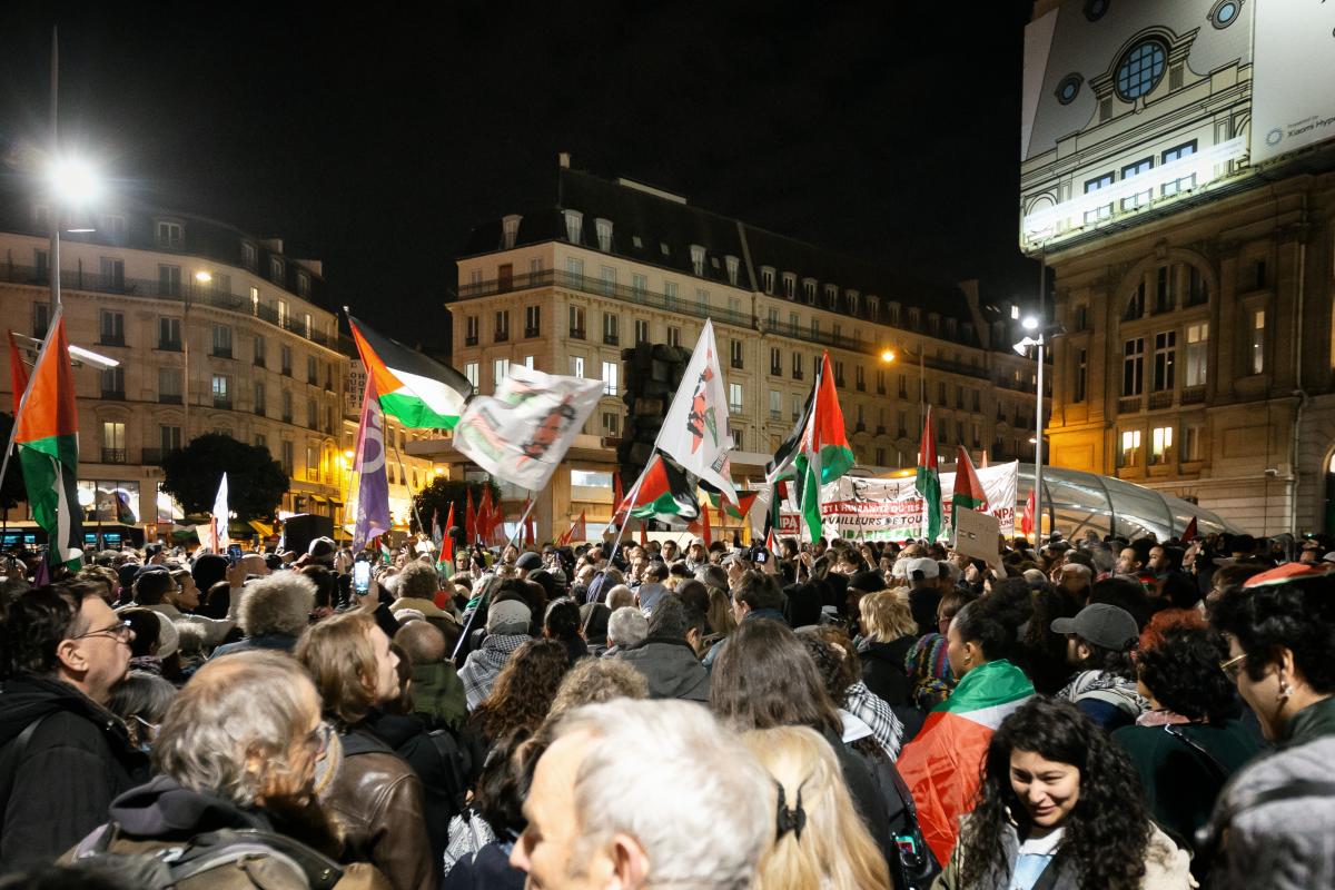 FRANCE - SOCIAL - DEMONSTRATION AGAINST THE GALA "ISRAEL IS FOREVER"