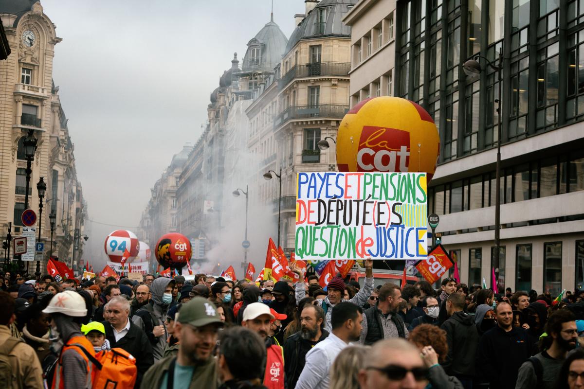 FRANCE - SOCIAL - LABOUR - INTER-UNION DEMONSTRATION FOR WAGES