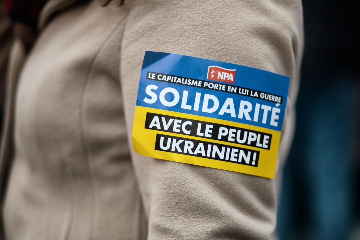 FRANCE - SOCIAL - DEMONSTRATION IN SOLIDARITY WITH UKRAINE