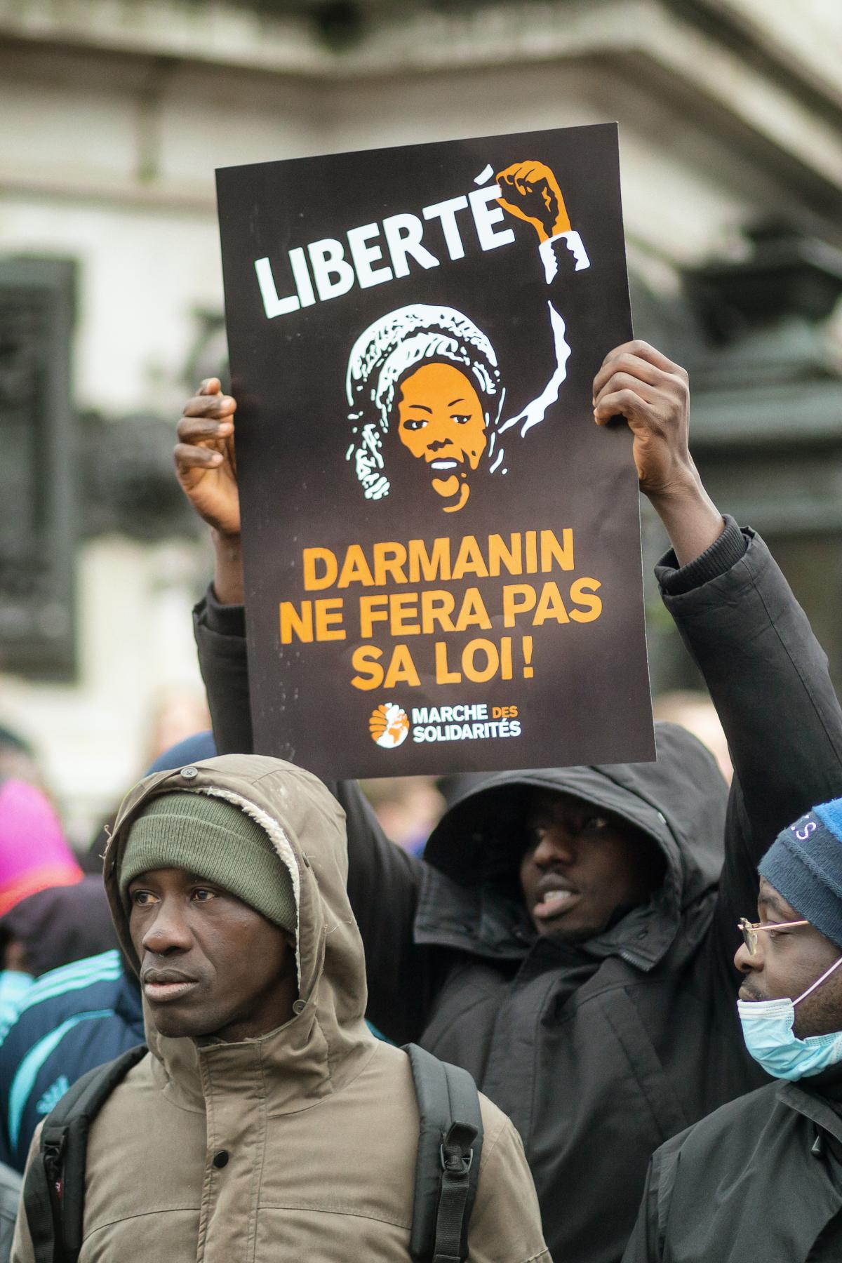 FRANCE - SOCIAL - DEMONSTRATION AGAINST DARMANIN LAW