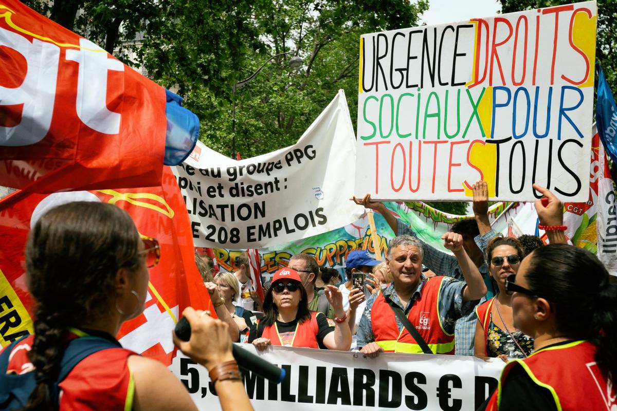 FRANCE - SOCIAL - DEMONSTRATION AGAINST LAY-OFFS