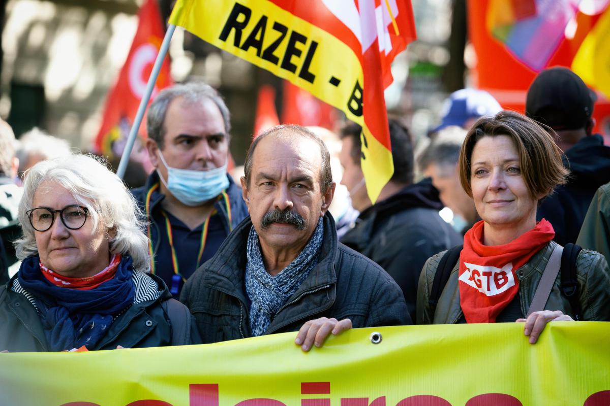 FRANCE - SOCIAL - LABOUR - INTER-UNION DEMONSTRATION AGAINST SOCIAL REGRESSION