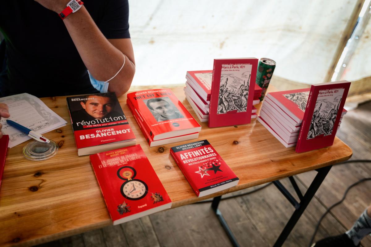 FRANCE - POLITICS - NPA STAND AT L HUMANITE FESTIVAL