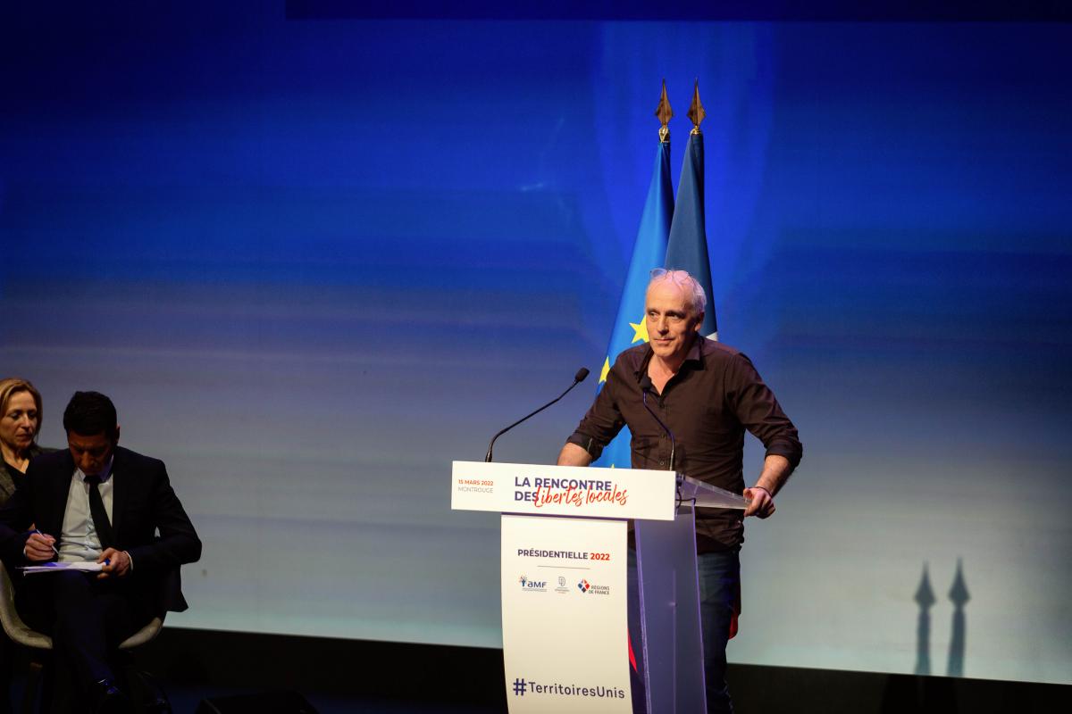 FRANCE - POLITICS - ELECTION - PHILIPPE POUTOU AT AMF S MEETING