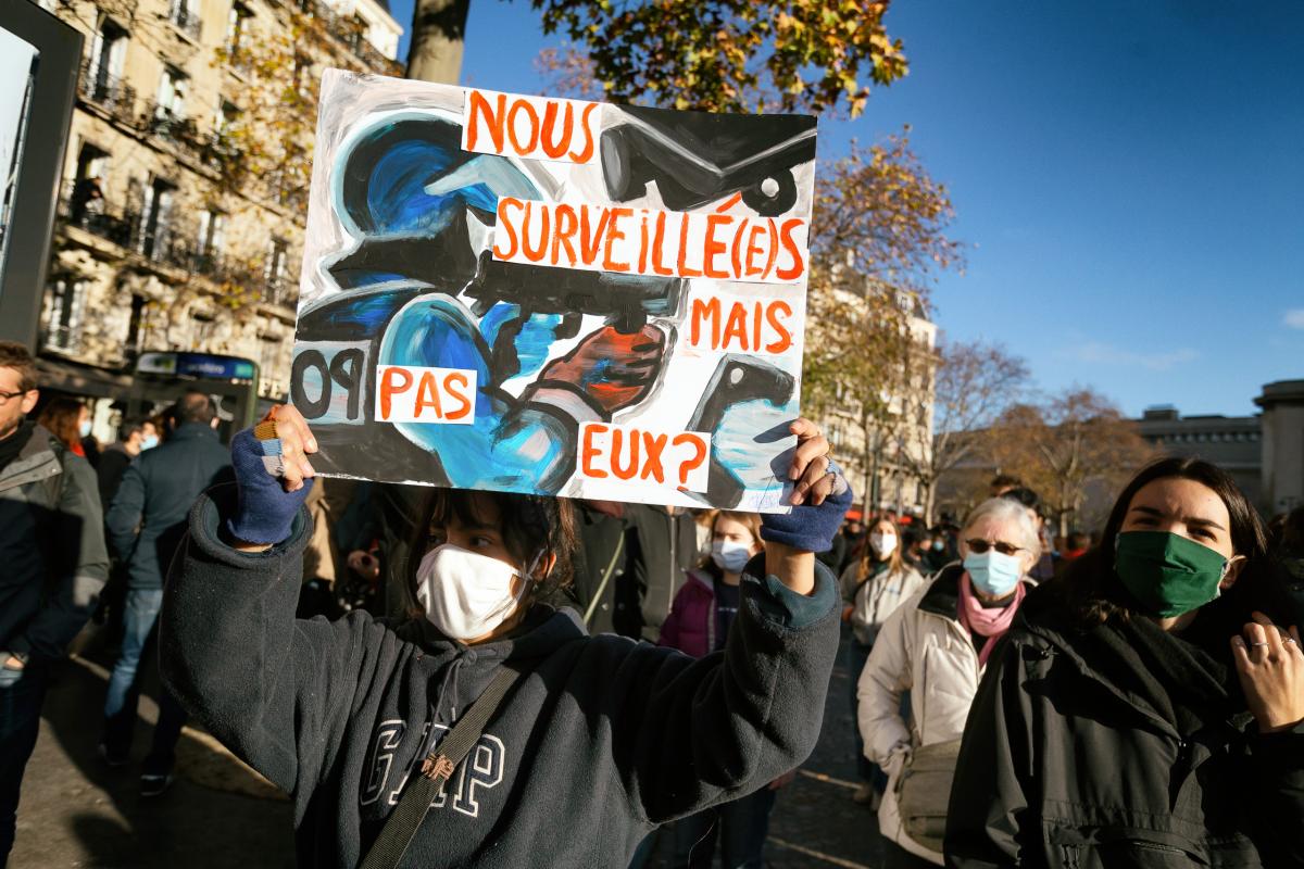 FRANCE - SOCIAL - DEMONSTRATION - RALLY AGAINST GLOBAL SECURITY LAW