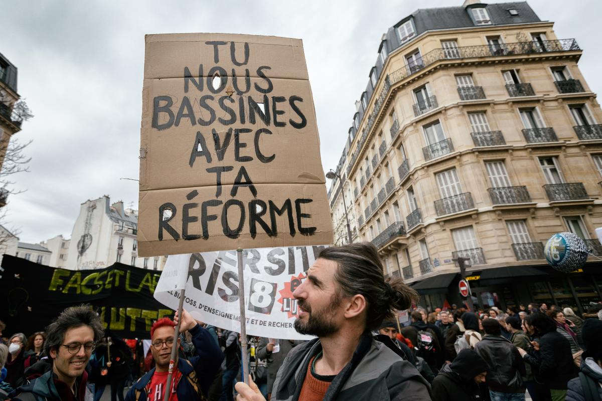 FRANCE - SOCIAL - 10TH DEMONSTRATION AGAINST PENSION REFORM