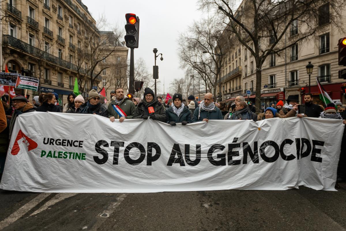FRANCE - DEMONSTRATION IN SUPPORT OF THE PALESTINIAN PEOPLE