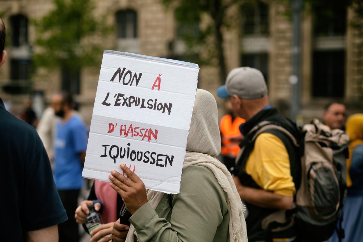 RALLY AGAINST HASSAN IQUIOUSSEN EXPULSION