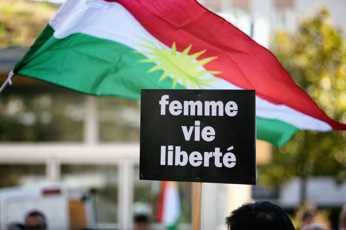 FRANCE - SOCIAL -DEMONSTRATION IN SUPPORT OF IRANIAN REVOLT