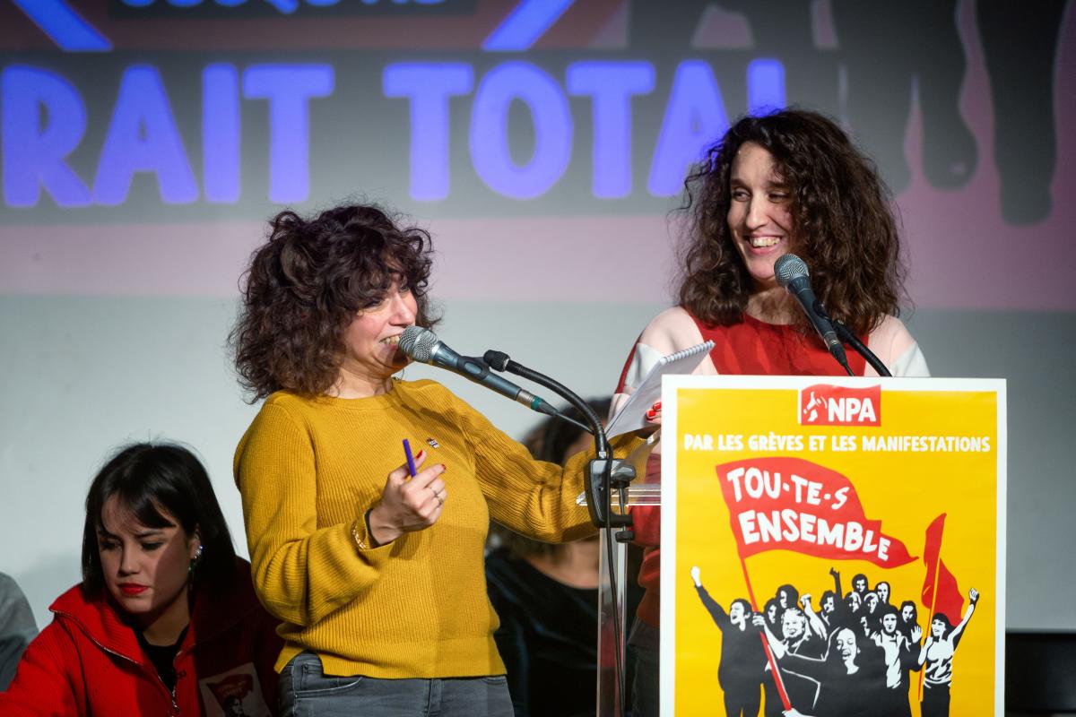 FRANCE - POLITICS - FRANCE - NPA MEETING AGAINST PENSION REFORM