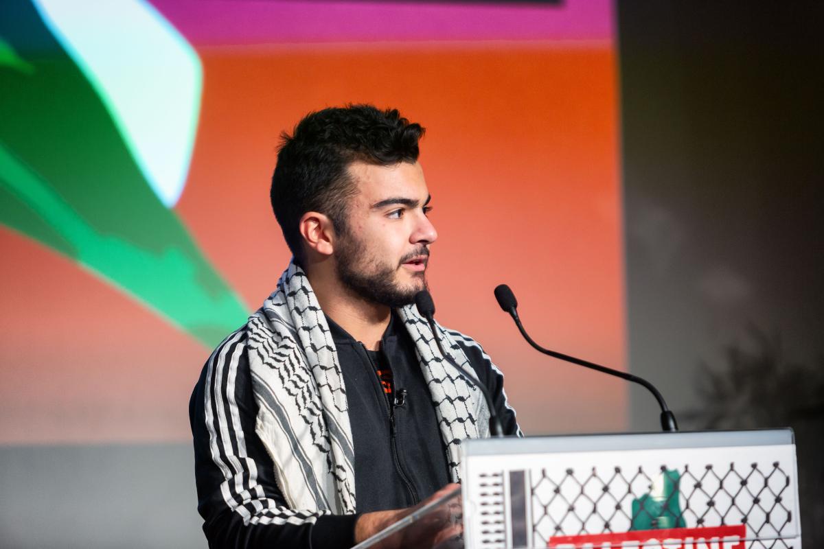 FRANCE - POLITICS - FRANCE - NPA MEETING IN SUPPORT OF PALESTINE