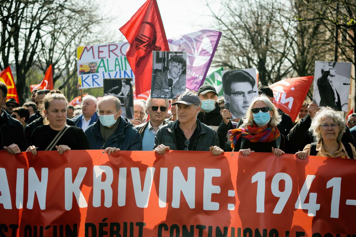 FRANCE - SOCIAL - POLITICS - MARCH IN HOMAGE TO ALAIN KRIVINE