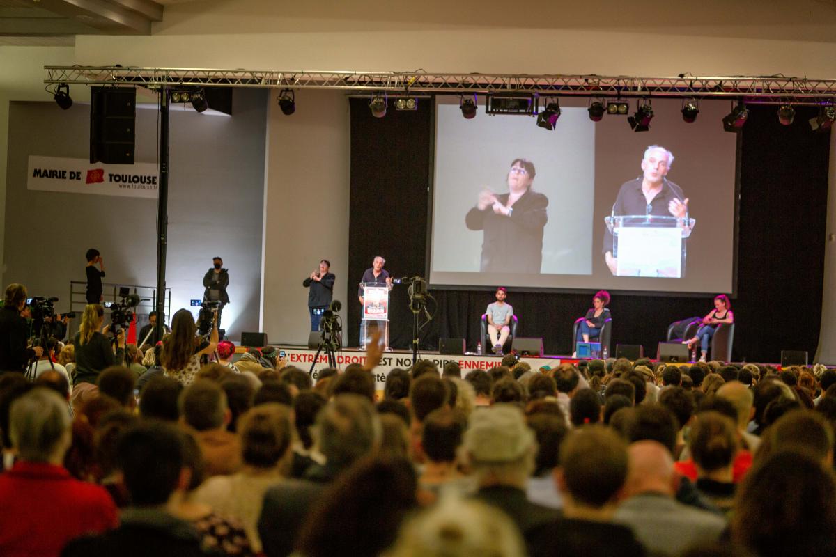 FRANCE - POLITICS - ELECTION - PHILIPPE POUTOU S MEETING IN TOULOUSE