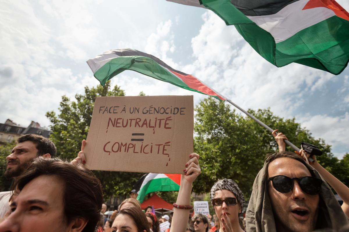 FRANCE - SOCIAL - DEMONSTRATION IN SUPPORT OF PALESTINIAN PEOPLE