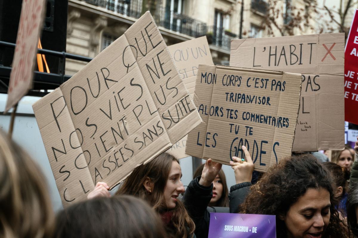 FRANCE - SOCIAL - DEMONSTRATION AGAINST SEXUAL AND SEXIST VIOLENCE
