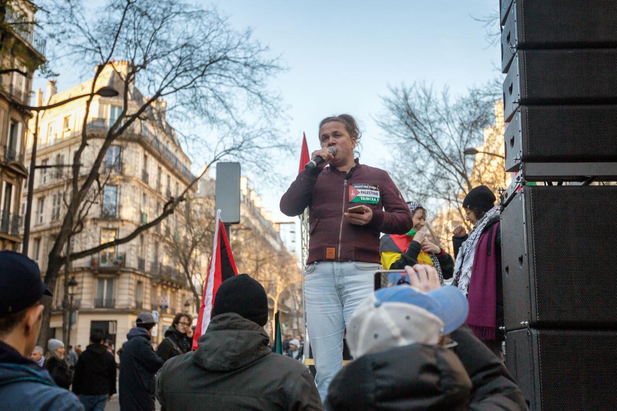 FRANCE - SOCIAL - DEMONSTRATION IN SUPPORT OF THE PALESTINIAN PEOPLE