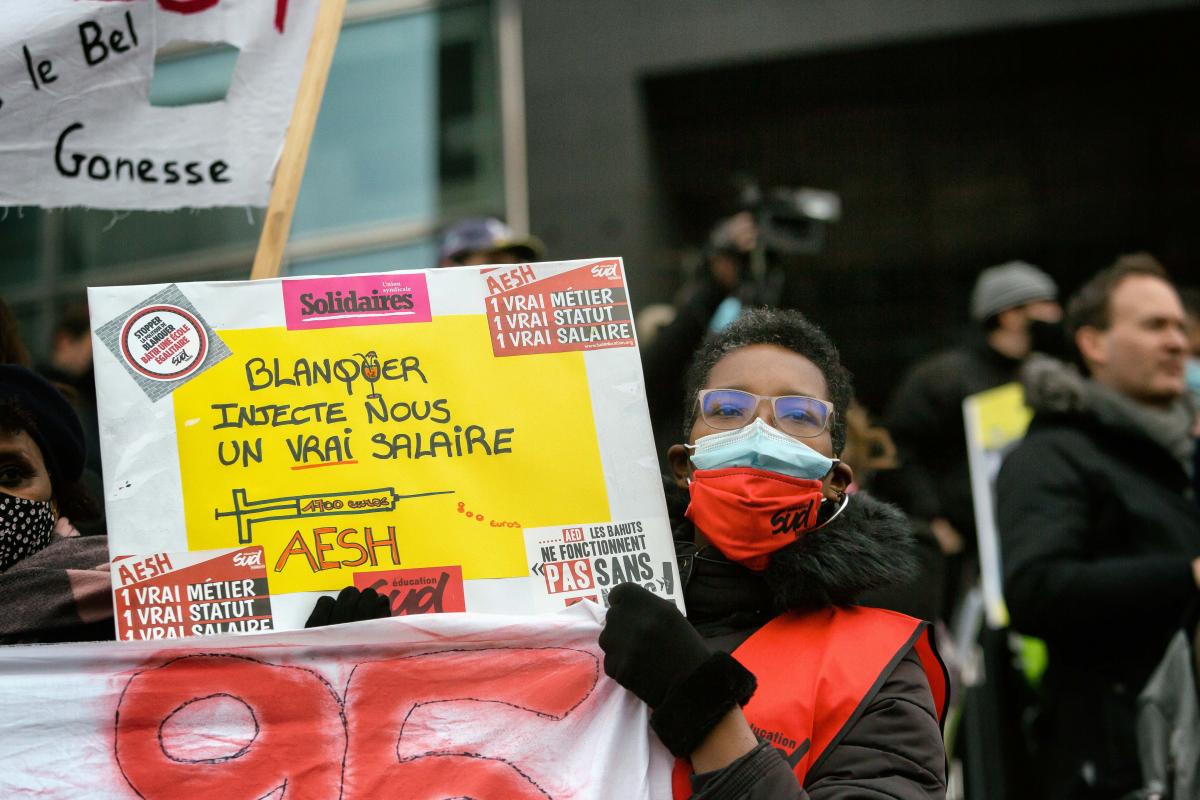 FRANCE - SOCIAL - LABOUR - INTER-UNION DEMONSTRATION FOR WAGES AND EMPLOYMENT