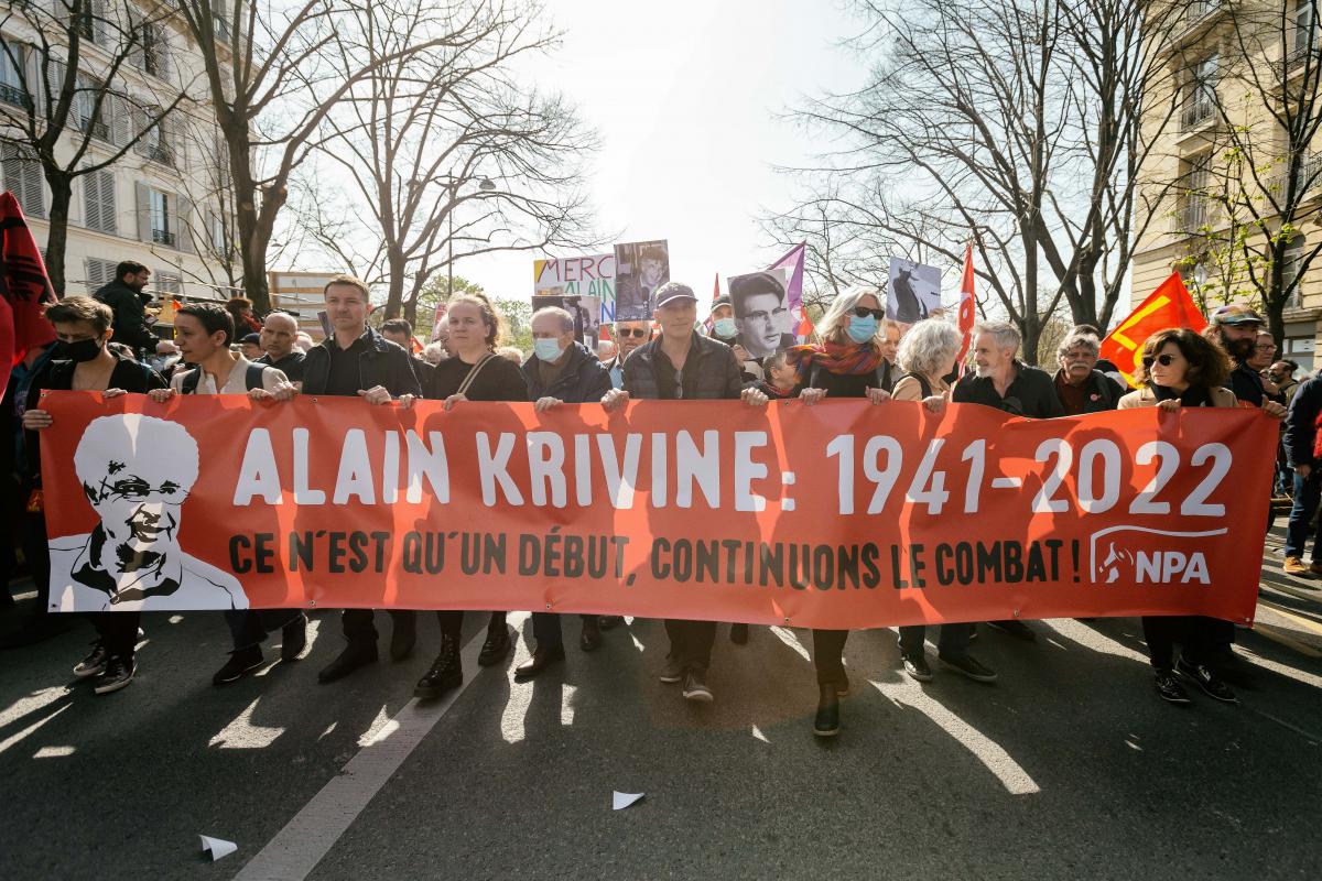 FRANCE - SOCIAL - POLITICS - MARCH IN HOMAGE TO ALAIN KRIVINE