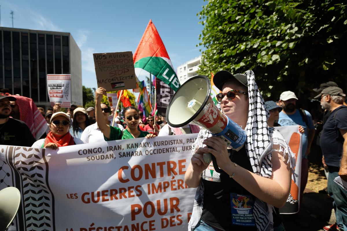FRANCE - SOCIAL - DEMONSTRATION AGAINST THE PARIS AIR SHOW