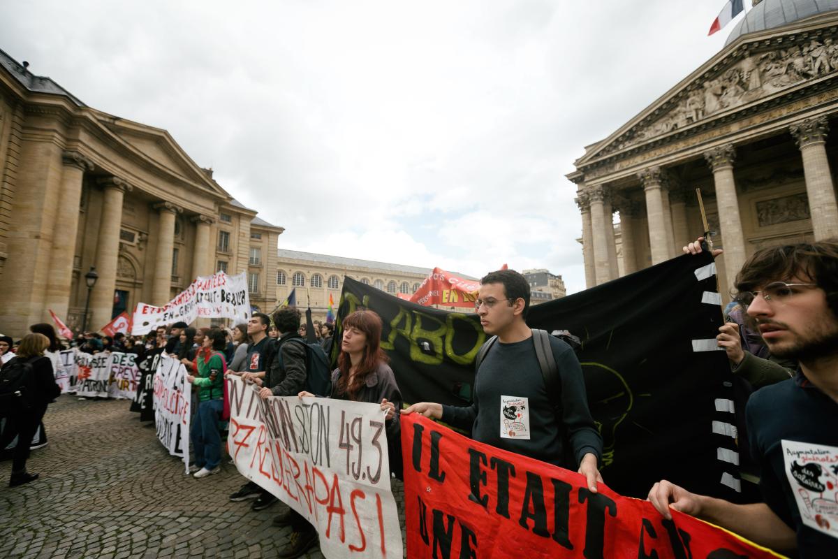 FRANCE - SOCIAL - STUDENTS DEMONSTRATION AGAINST FASCIST ACTIONS