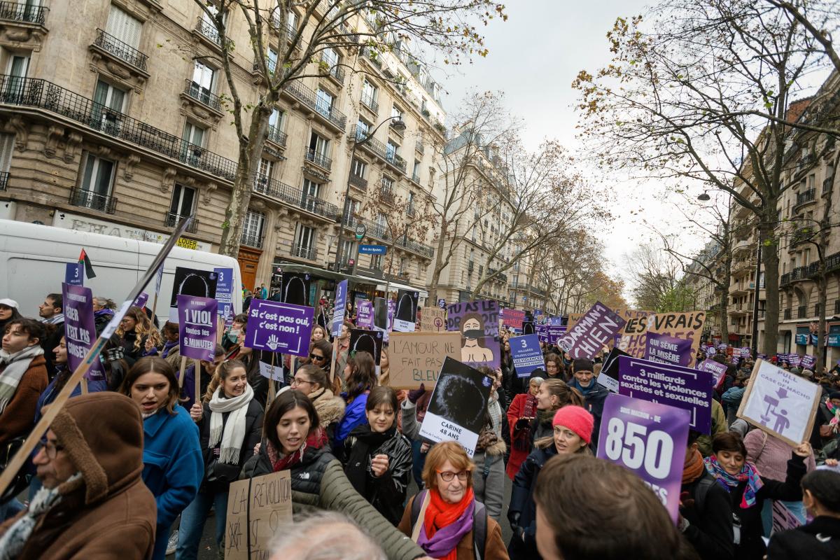FRANCE - SOCIAL - DEMONSTRATION AGAINST SEXUAL AND SEXIST VIOLENCE