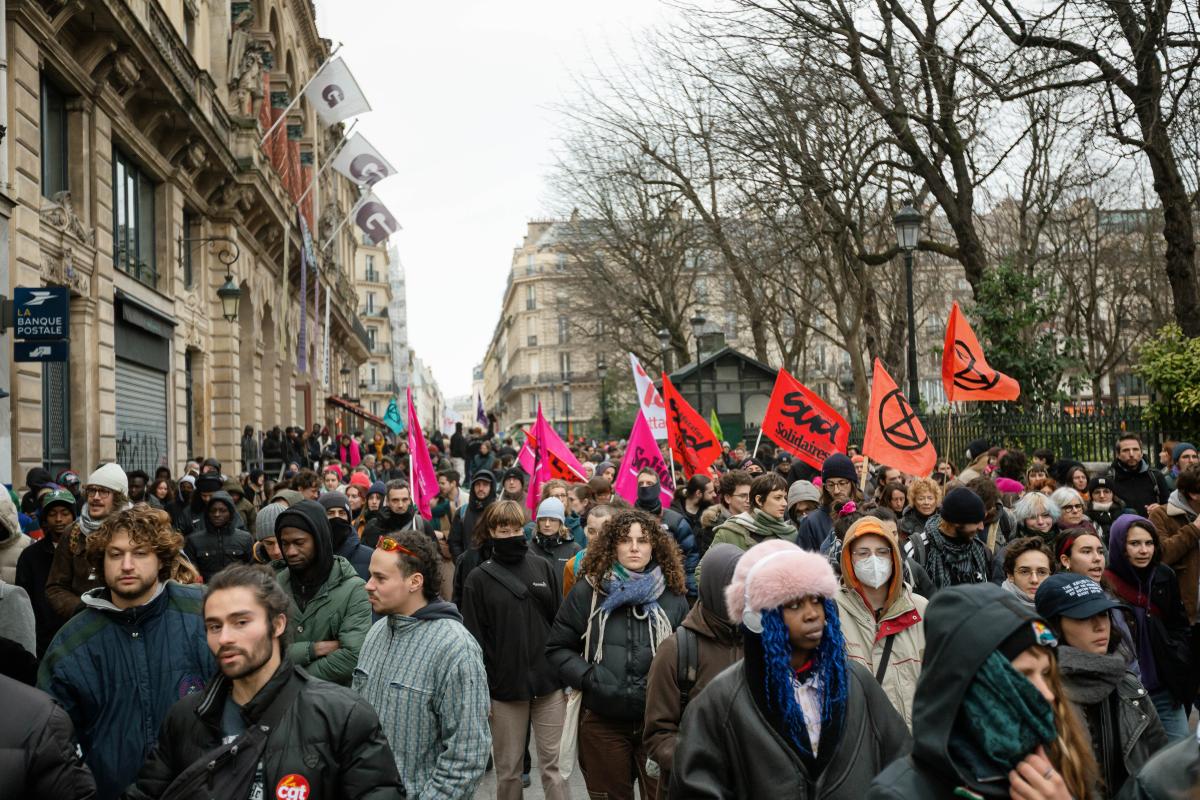 FRANCE - SOCIAL - DEMONSTRATION IN SUPPORT OF THE ISOLATED MINORS OCCUPYING THE GAITE LYRIQUE