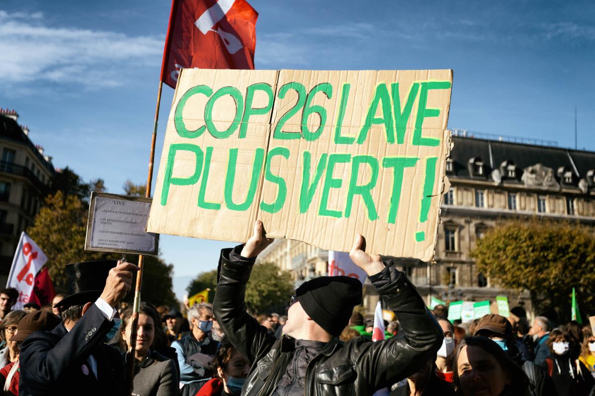 FRANCE - SOCIAL - ENVIRONNMENTAL - RALLY AGAINST COP26 INACTION