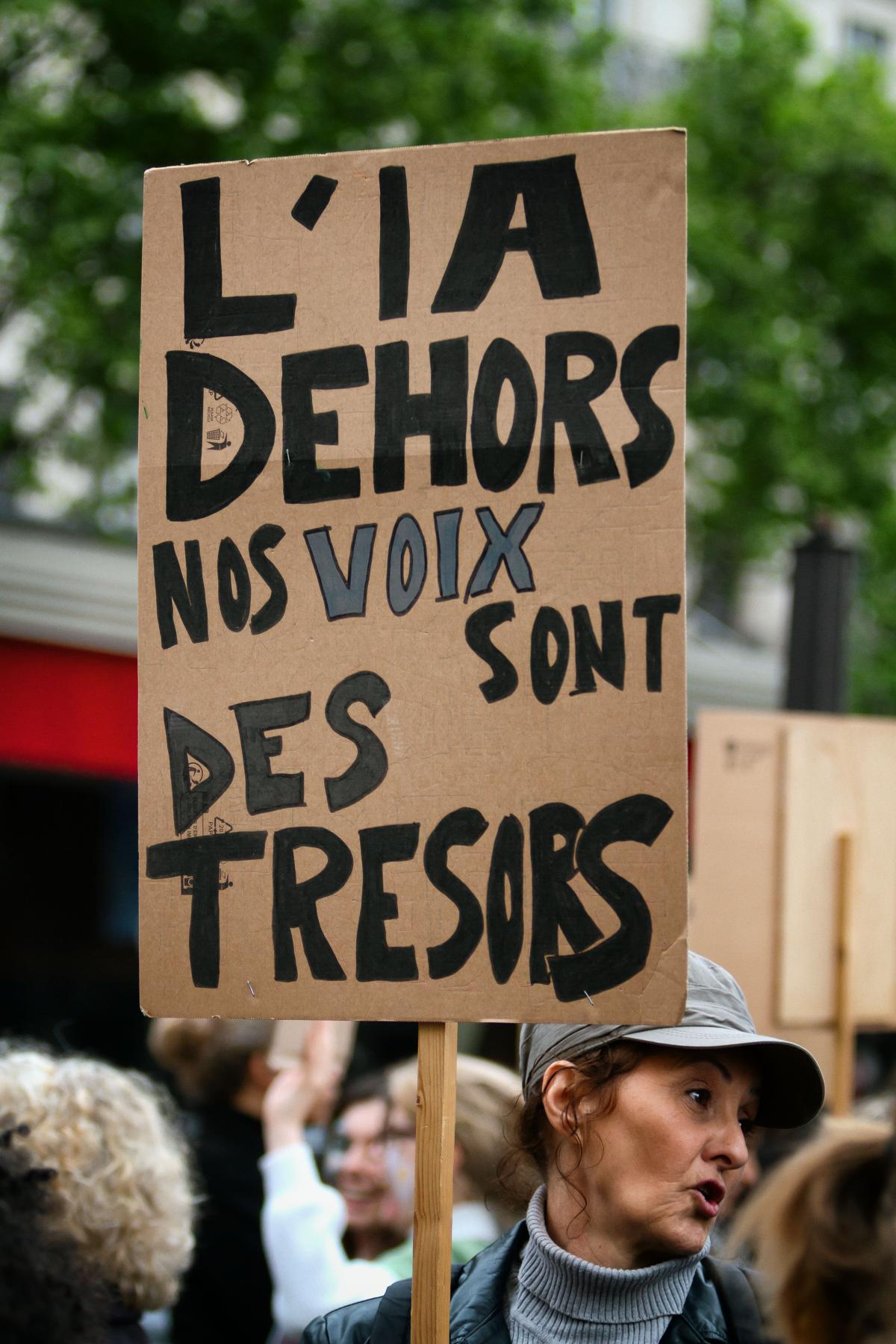 FRANCE - SOCIAL - RALLY AGAINST THE USE OF AI IN DUBBING