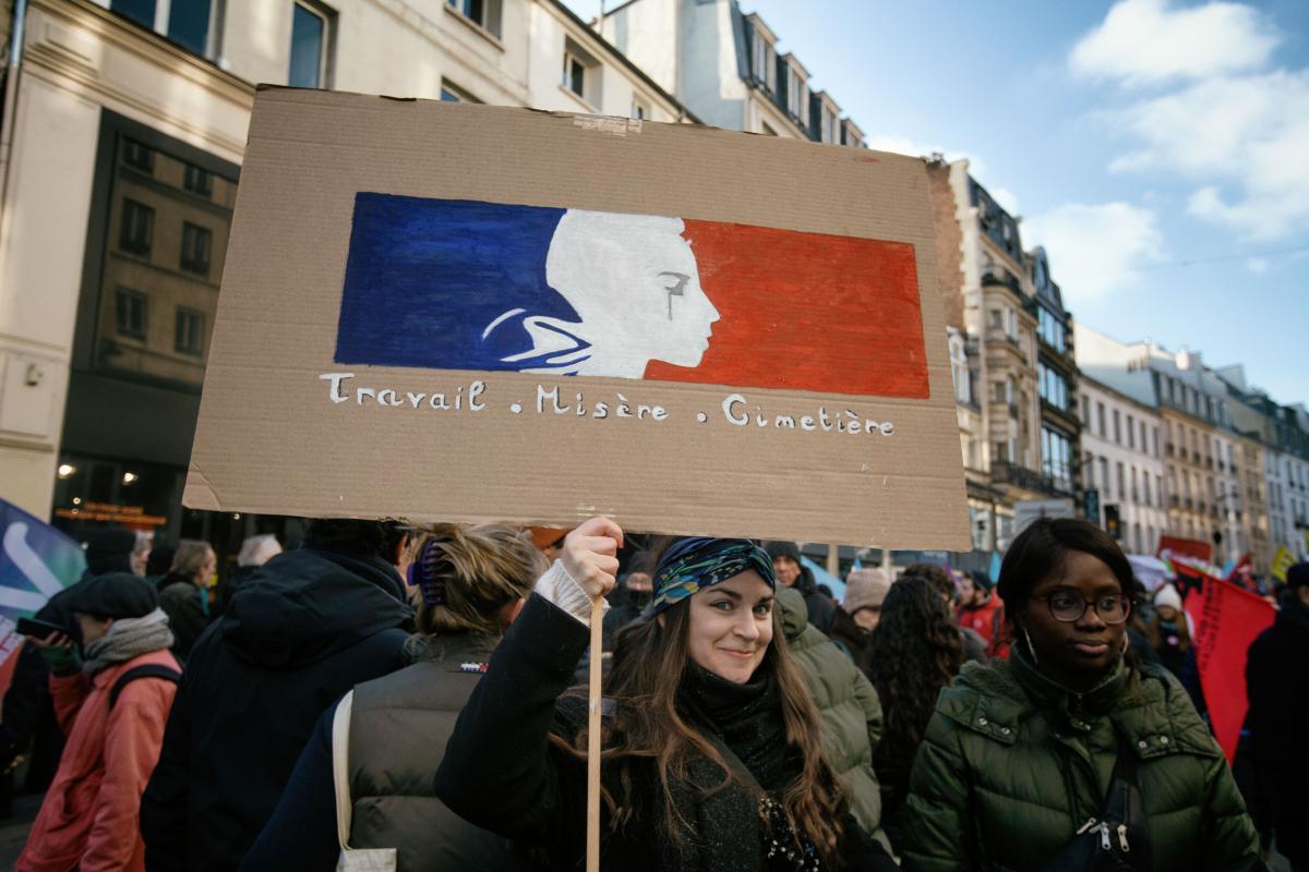 FRANCE - SOCIAL - YOUTH ORGANISATONS MARCH AGAINST PENSION REFORM