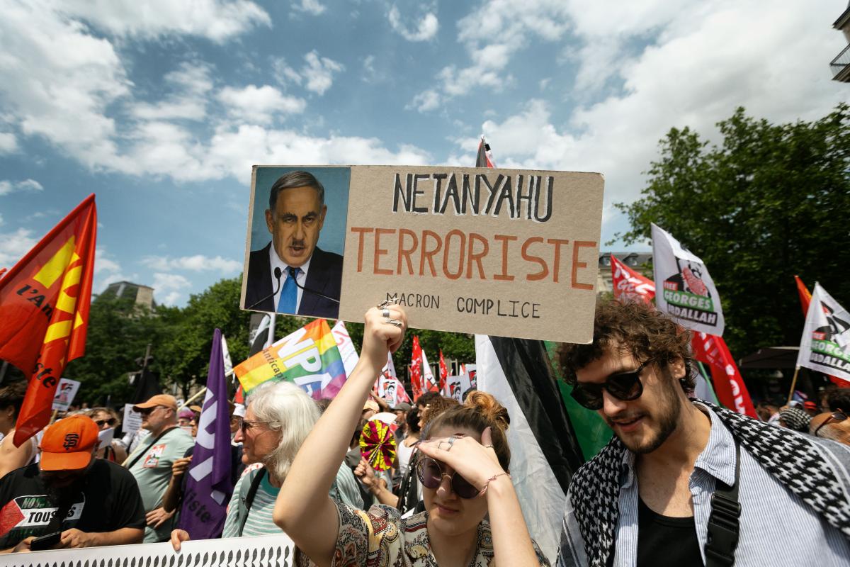 FRANCE - SOCIAL - DEMONSTRATION IN SUPPORT OF PALESTINIAN PEOPLE