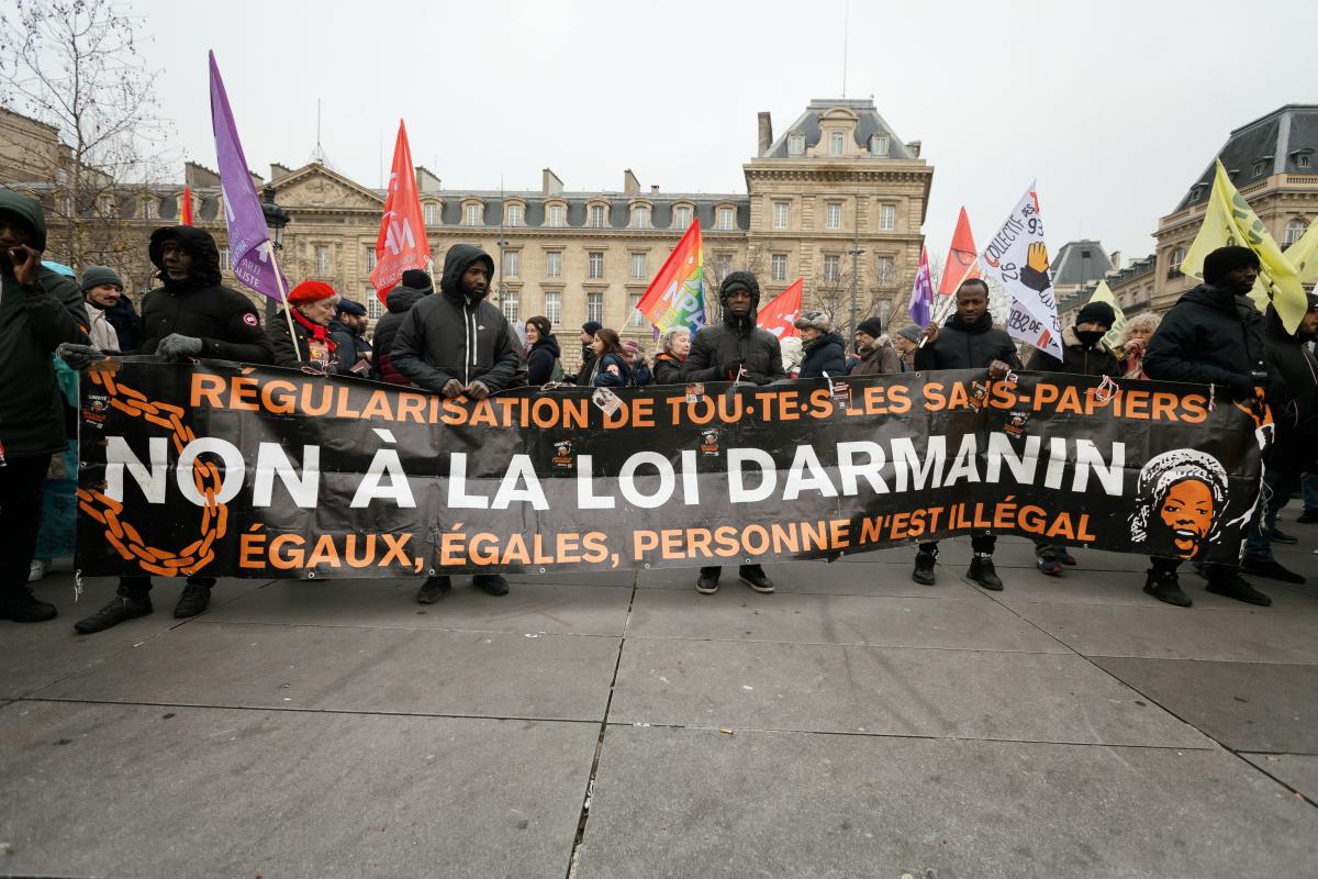 FRANCE - SOCIAL - DEMONSTRATION AGAINST DARMANIN LAW