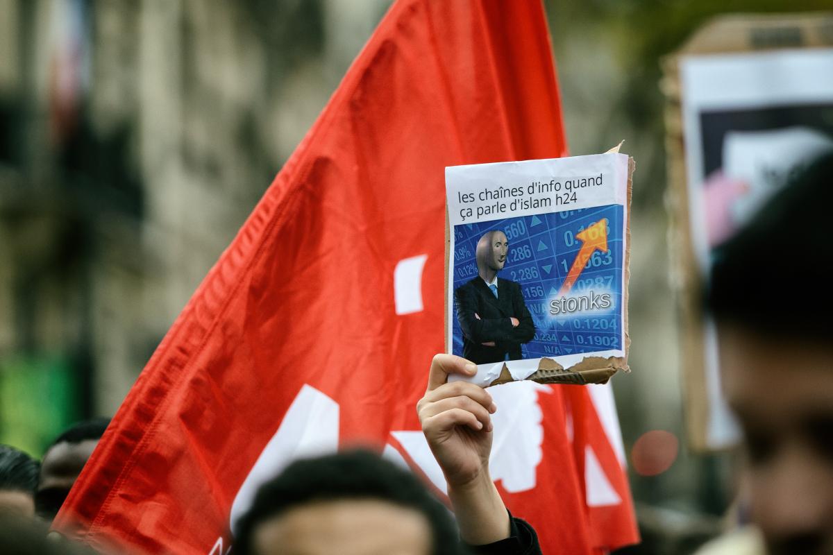 FRANCE - POLITICS - DEMO - DEMONSTRATION AGAINST ISLAMOPHOBIA