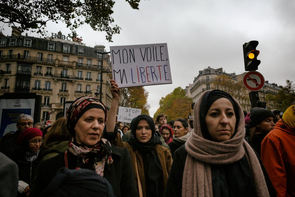 FRANCE - POLITICS - DEMO - DEMONSTRATION AGAINST ISLAMOPHOBIA