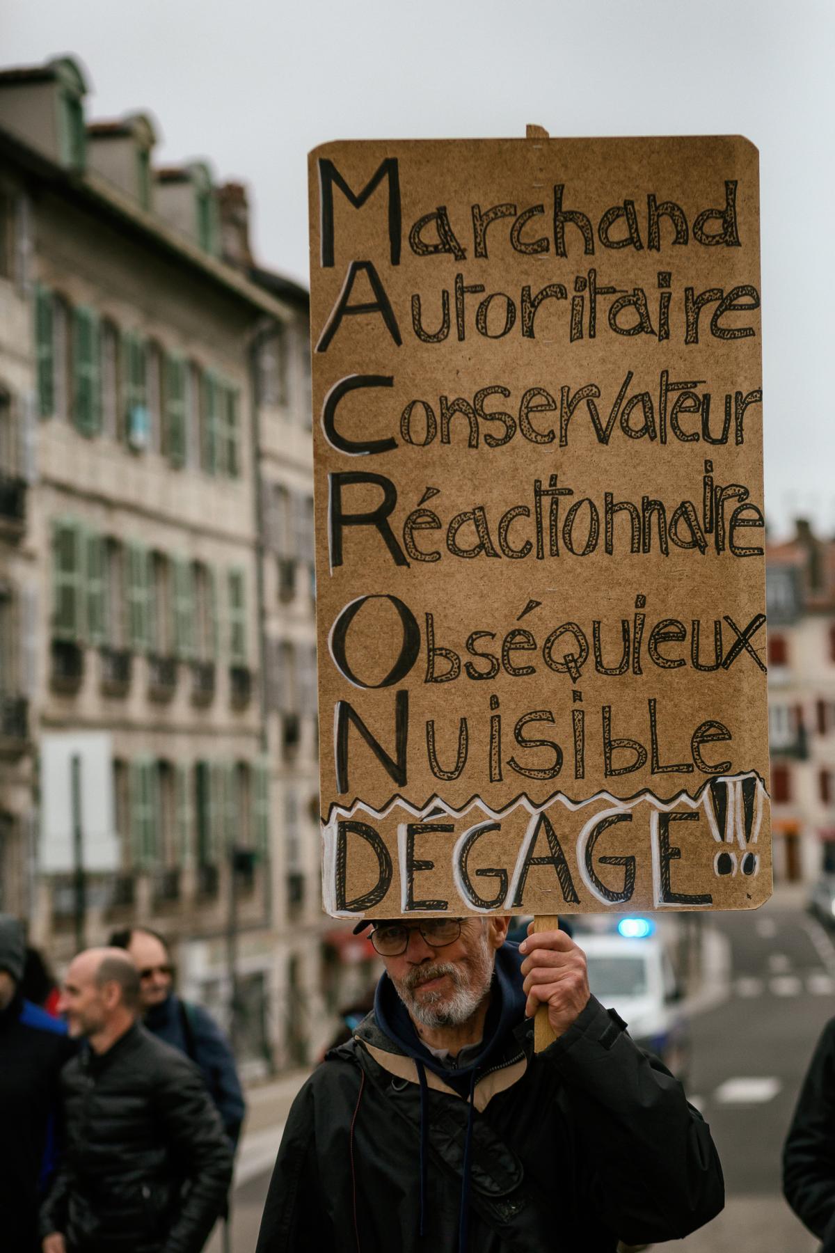 FRANCE - POLITICS - SOCIAL - DEMO - LOCAL DEMONSTRATION AGAINS PENSION REFORM IN BAYONNE