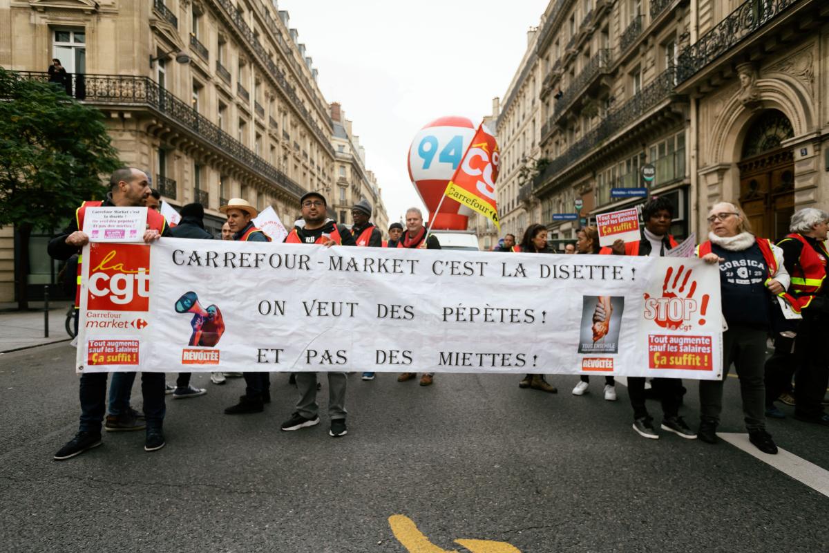 FRANCE - SOCIAL - LABOUR - INTER-UNION DEMONSTRATION FOR WAGES