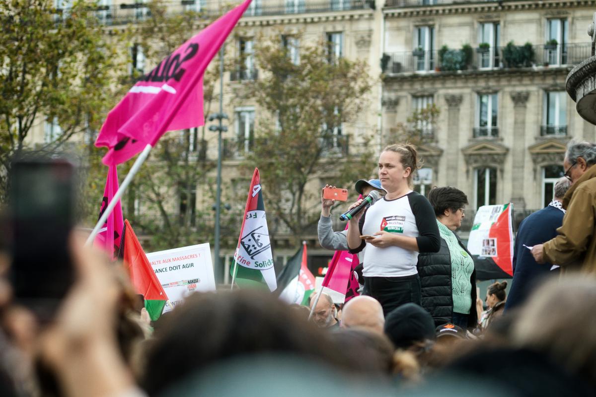 FRANCE - SOCIAL - RALLY IN SUPPORT OF THE PALESTINIAN PEOPLE