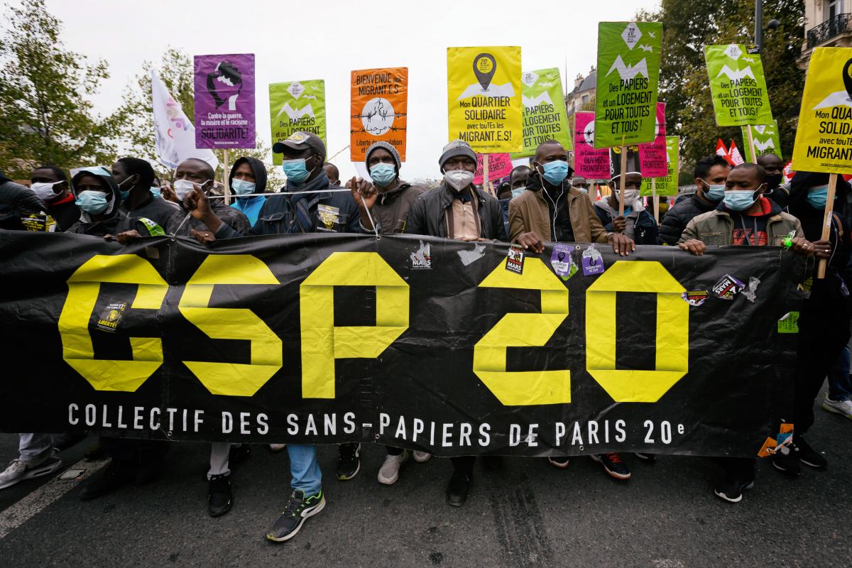 FRANCE - SOCIAL - DEMONSTRATION - NATIONAL MARCH OF UNDOCUMENTED MIGRANTS