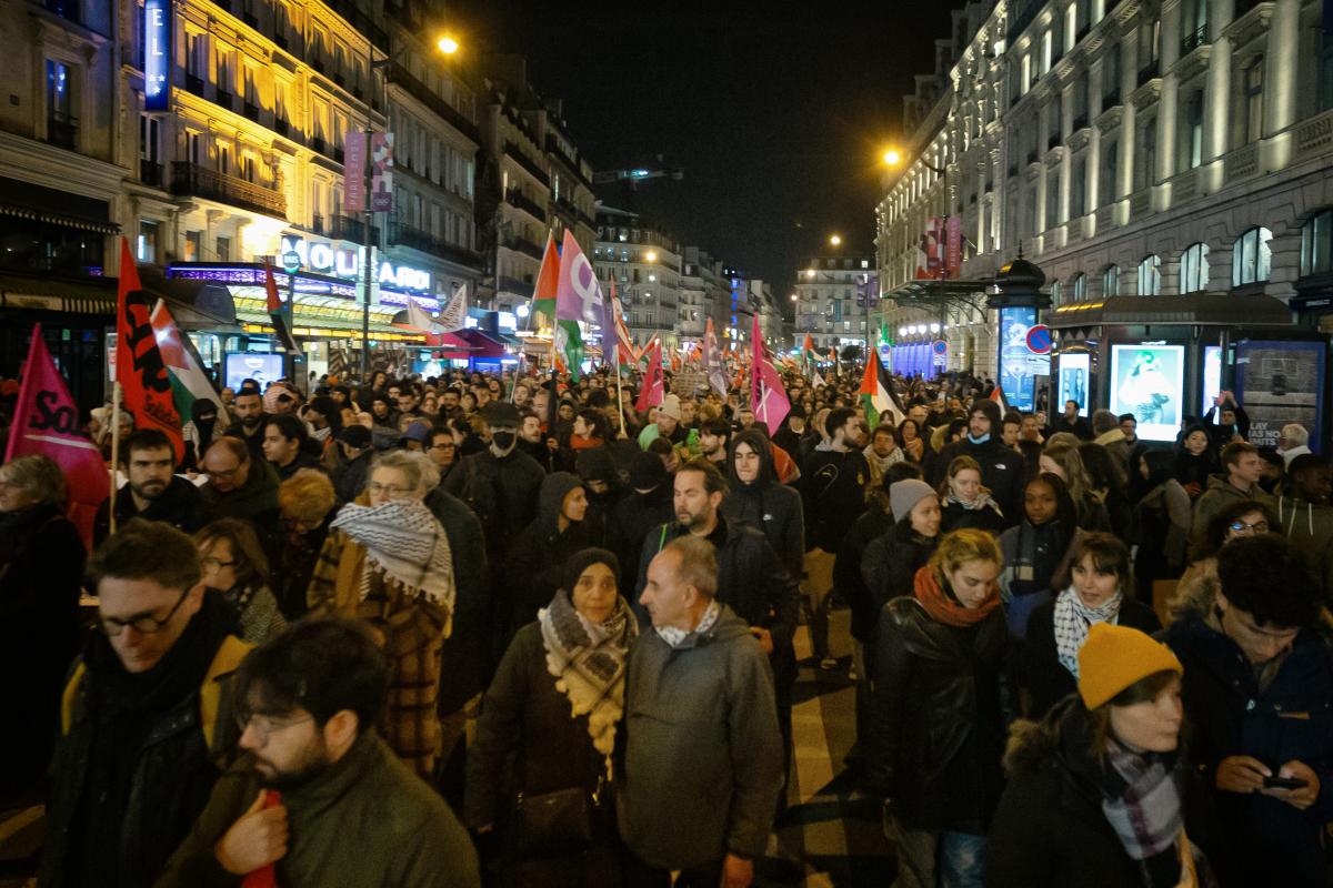 FRANCE - SOCIAL - DEMONSTRATION AGAINST THE GALA "ISRAEL IS FOREVER"