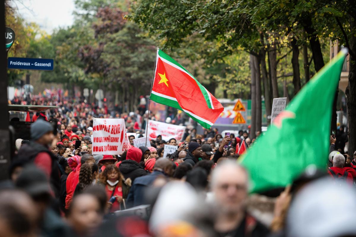 FRANCE - SOCIAL - DEMONSTRATION AGAINST THE HIGH COST OF LIVING OVERSEAS