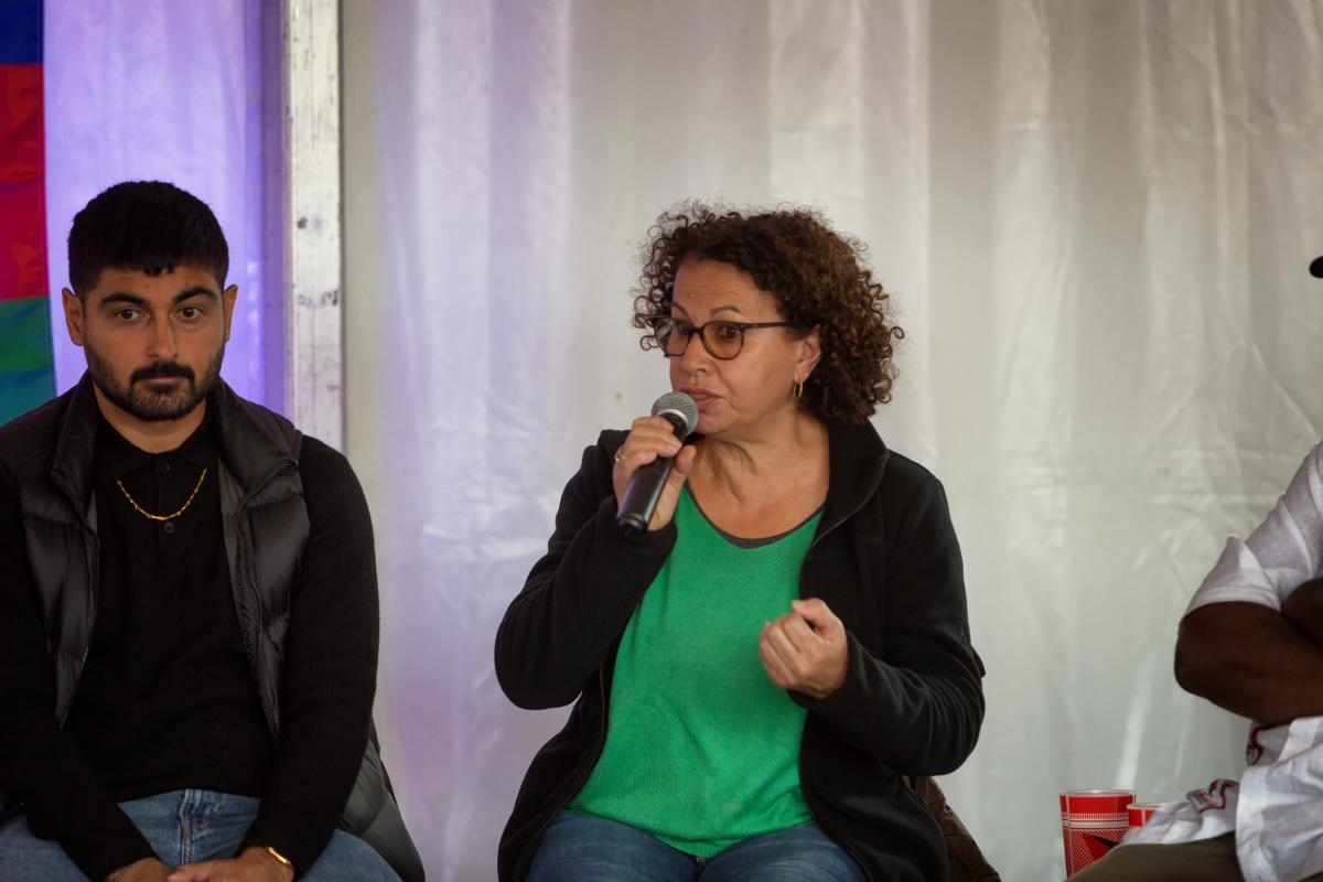 FRANCE - POLITICS - NPA STAND AT THE FETE DE L HUMANITE